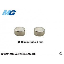 Neodym magnet Ø10x5mm VE2pc.