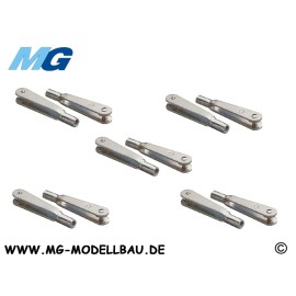 Clevis M2,5 10pc. Metal