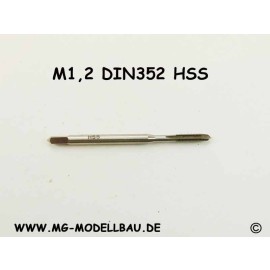 Gewindebohrer M1,2 aus HSS