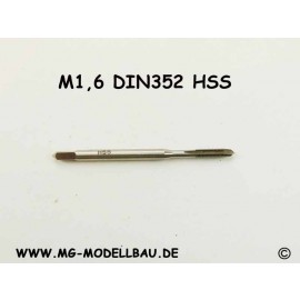 Gewindebohrer M1,6 aus HSS