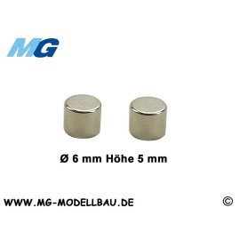 Magnet Ø6,0 x 5,0 mm Neodym (2)