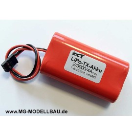 Transmitter-Batterie LiPo 7,4V 3000mAh