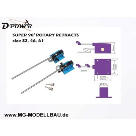 Fahrwerk einziehbar 90°-2bein