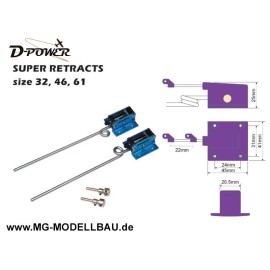 Fahrwerk einziehbar für Modelle bis 5000