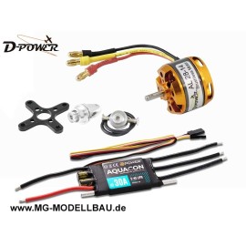 D-Power Brushless SET AL28-14 & AQUACON