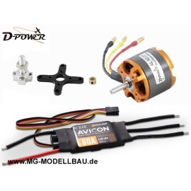 D-Power Brushless SET AL42-07 & AVICON