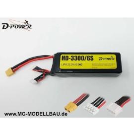 HD-3300 6S Lipo (22,2V) 30C-XT60 Stecker