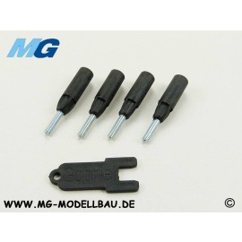 992002, FRP M3 threaded adapter for 5mm