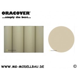 Oracover Bügelfolie cream  1mtr. 600mm