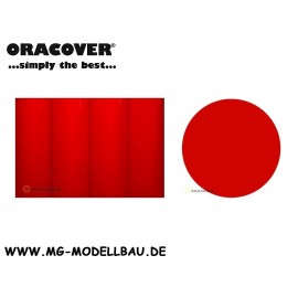 Oracover Bügelfolie fluoreszierend rot