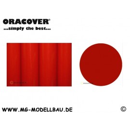 Oracover Bügelfolie hellrot  1mtr. 600mm