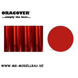 Oracover Bügelfolie transparent rot