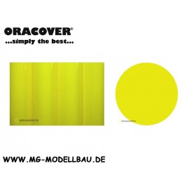 Oracover Bügelfolie fluoreszierend gelb