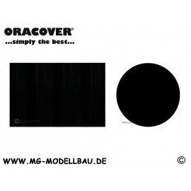 Oracover Bügelfolie schwarz 0,5mtr.