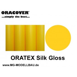 ORATEX Silk Gloss Gewebe cub gelb 0,5m