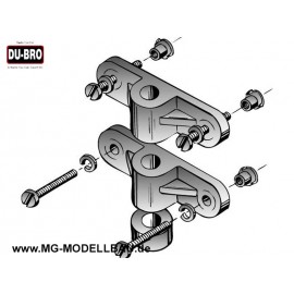 Fahrwerksbefestigung (Nylon) DUBRO 156