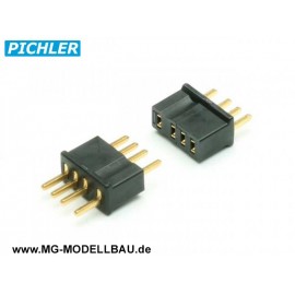 Micro Stecker 4B (4-polig) (VE=10 Paar)