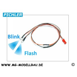 C5448 LED cabel flash blue (2 LEDS)