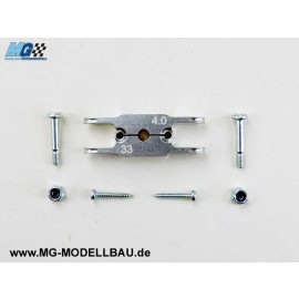 KLEMM - Mittelteil 33/ 8 - Welle 4mm