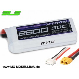 SLS XTRON 2600mAh 2S1P 7,4V 30C/60C