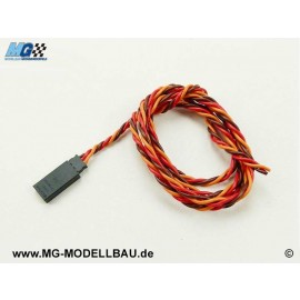 Servo socket cable Uni 3x0.14qmm² 100cm