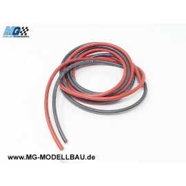 Siliconkabel 0,75mm² 2x1m Rot + Schwarz