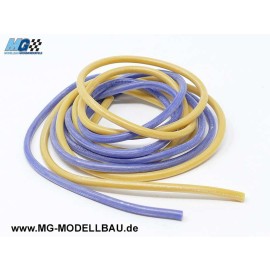 Siliconkabel 2,5mm² 2x1m Gelb + Blau