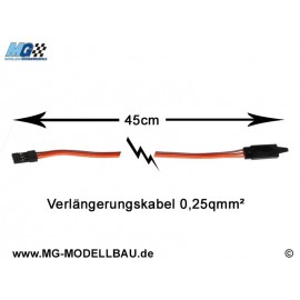 Servo-Verlängerungskabel 45cm Graupner