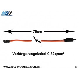 Extension Cable 75cm JR 0.33qm with lock