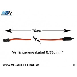 Servo-Verlängerungskabel 75cm Graupner