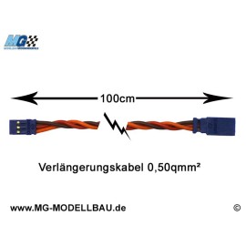 Servo-Verlängerungskabel 100cm Graupner