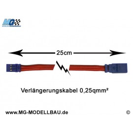 Servo-Verlängerungskabel 25cm Graupner