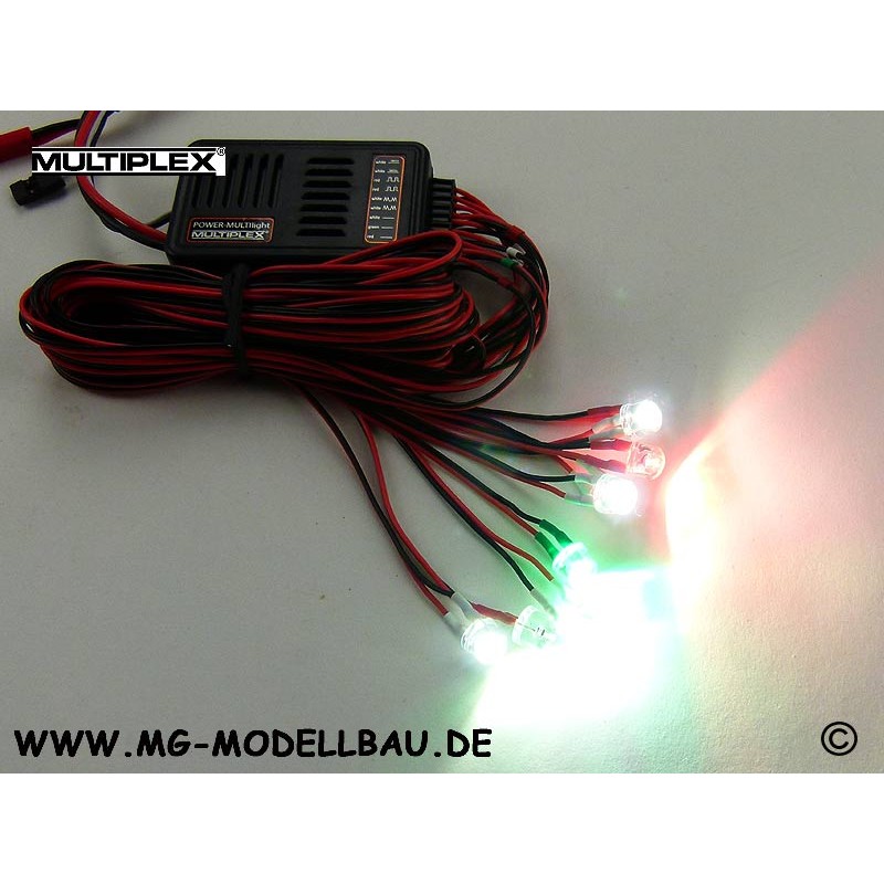 Power MULTIlight, Beleuchtungsbaustein mit 9 LED, Multiplex # 73030, LED  universal