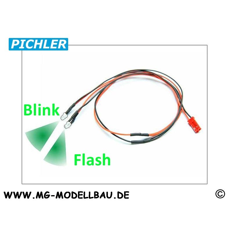 Pichler, C5452, LED Kabel blinkend grün (2 LEDS)